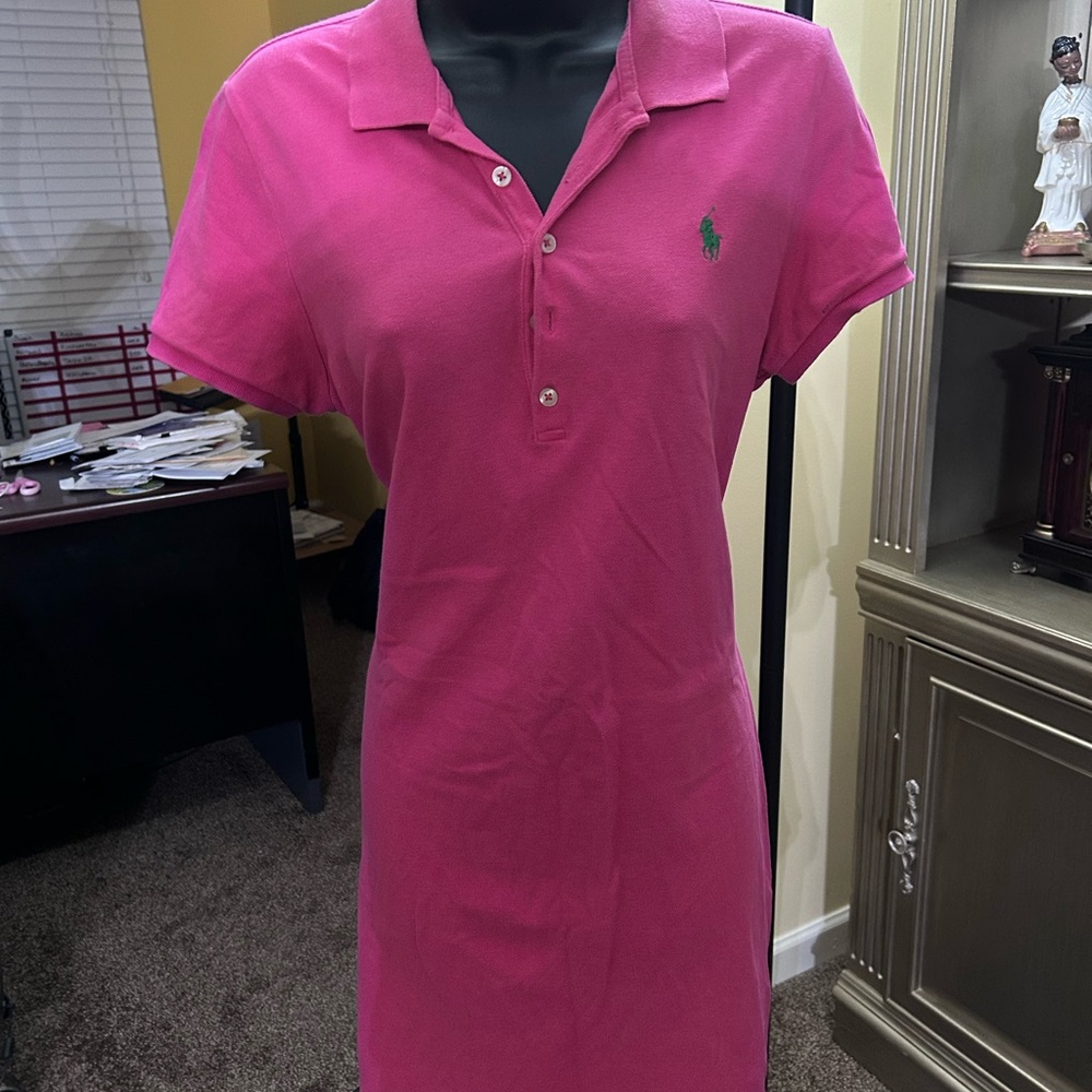 Ralph Lauren Pink Polo Dress size M